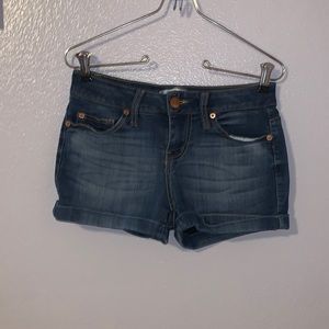No Boundaries blue denim stretchy jean shorts Juniors 7